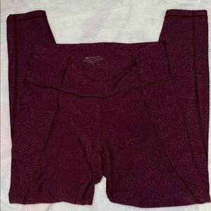 Athleta Maroon Active Leggings